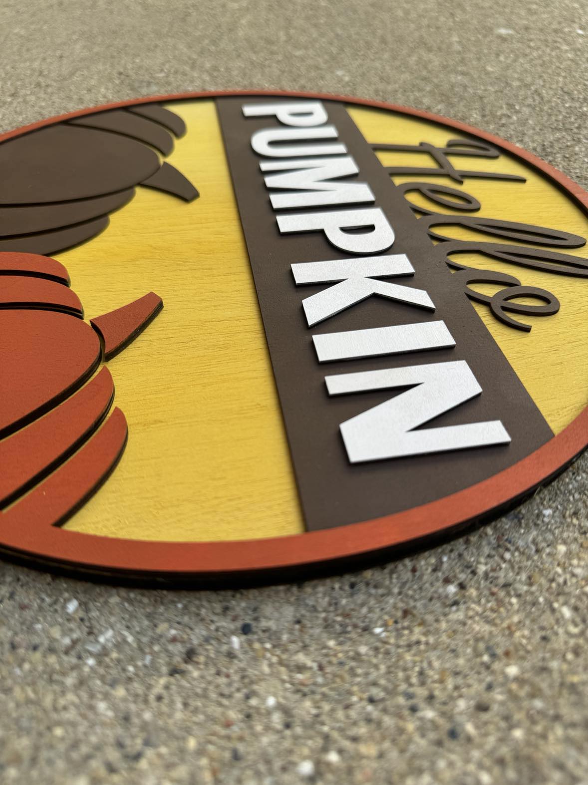 Hello Pumpkin Two Pumpkin Round