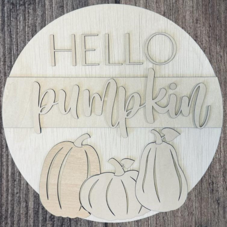 Hello Pumpkin Round
