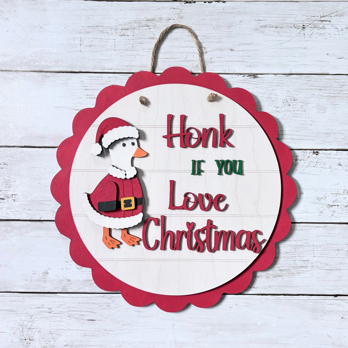 Honk If You Love Christmas Round