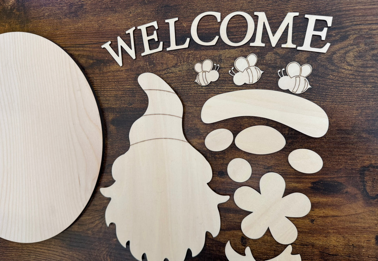 Garden Gnome Welcome Round