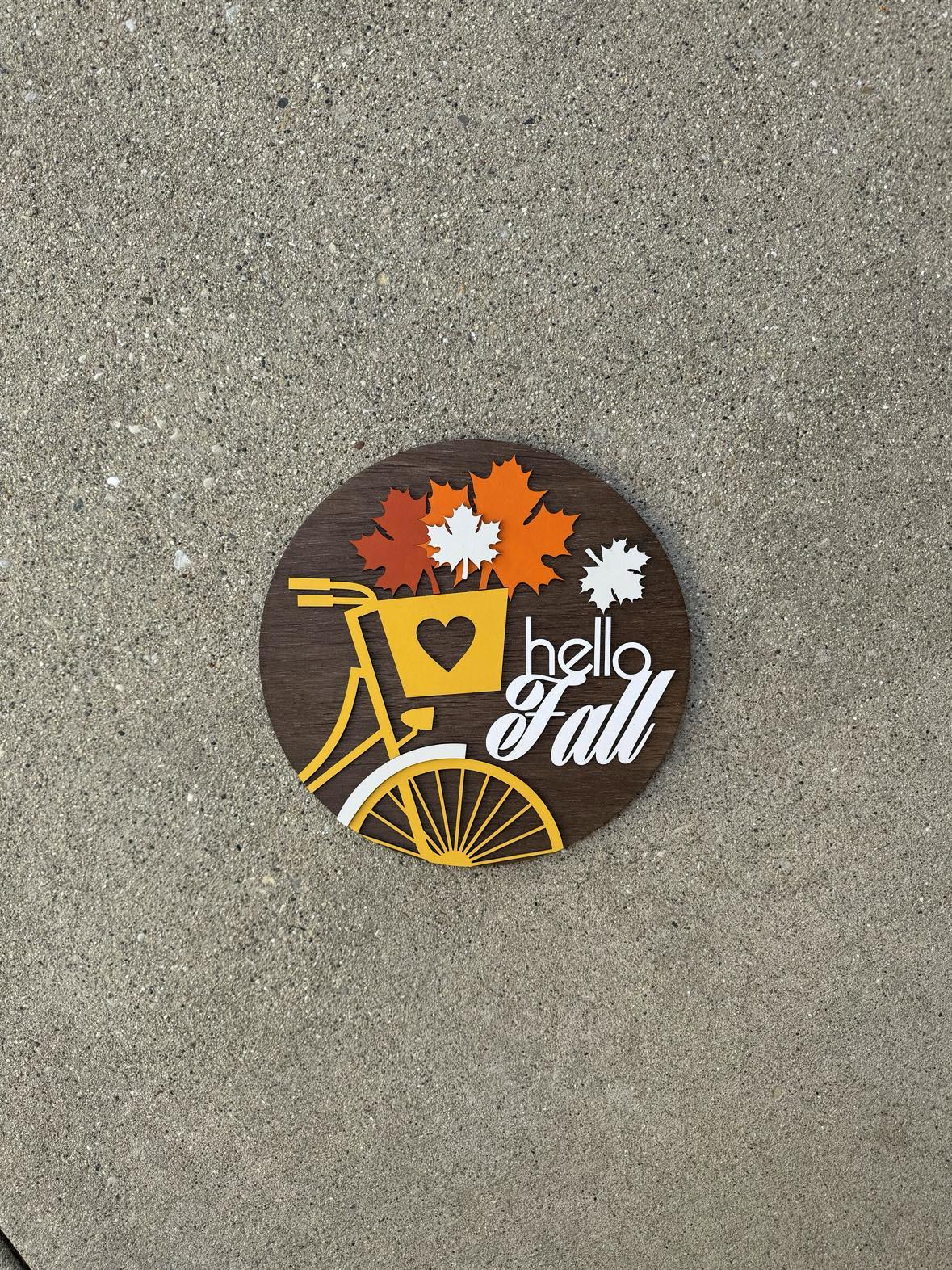 Bicycle Love Fall Round