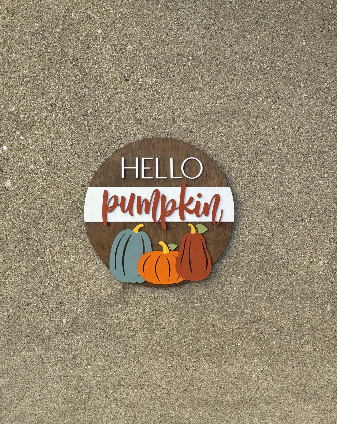 Hello Pumpkin Round