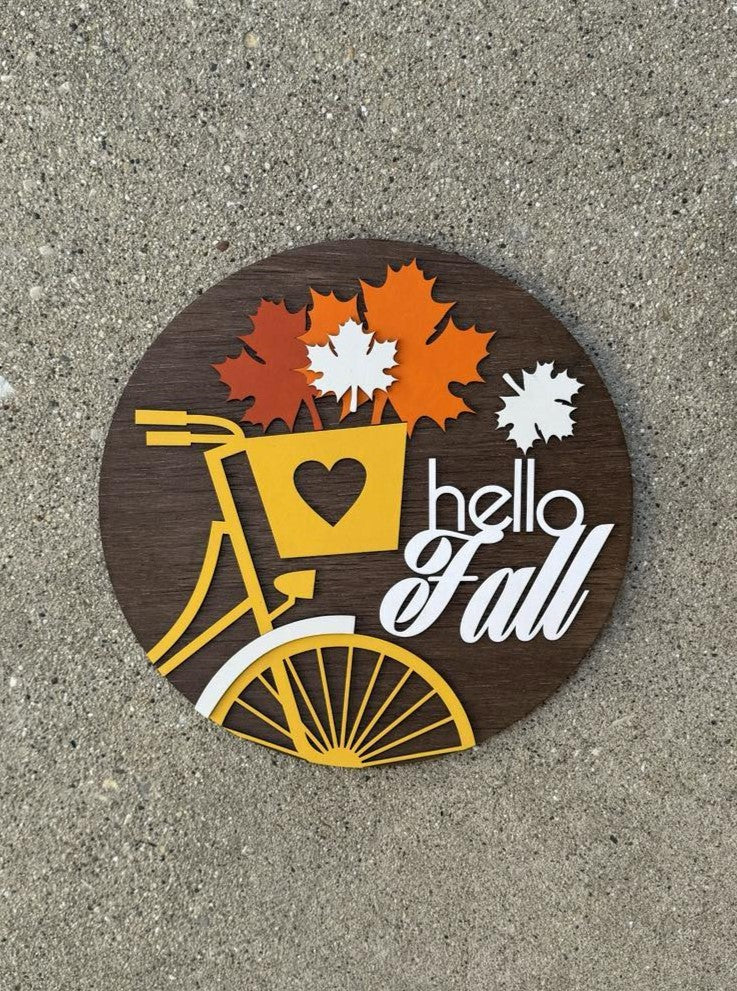 Bicycle Love Fall Round