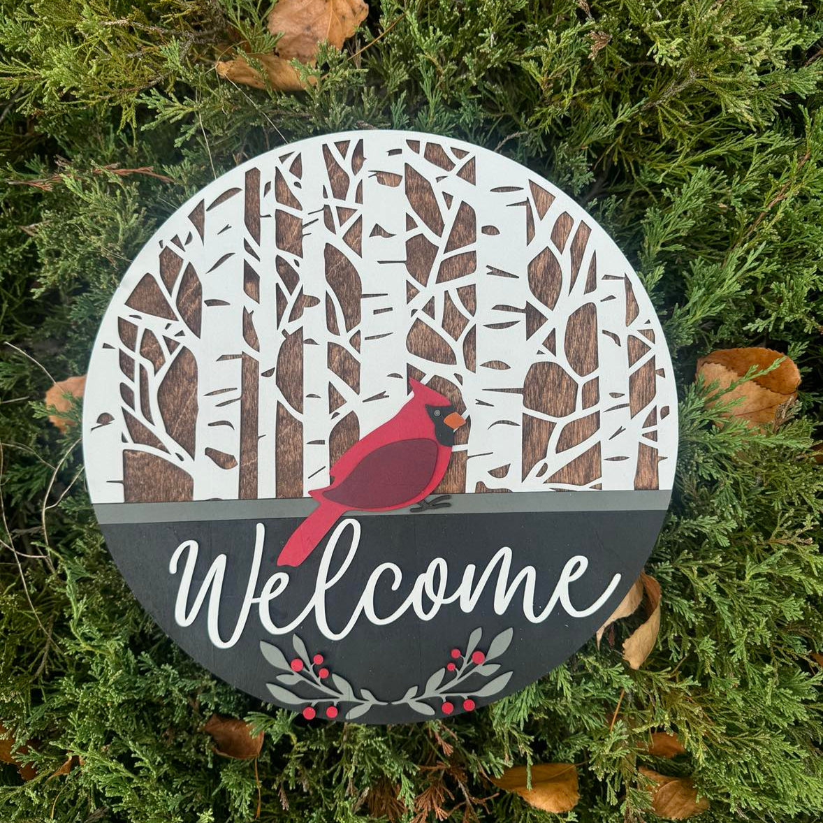 Cardinal Welcome sign DIY kit
