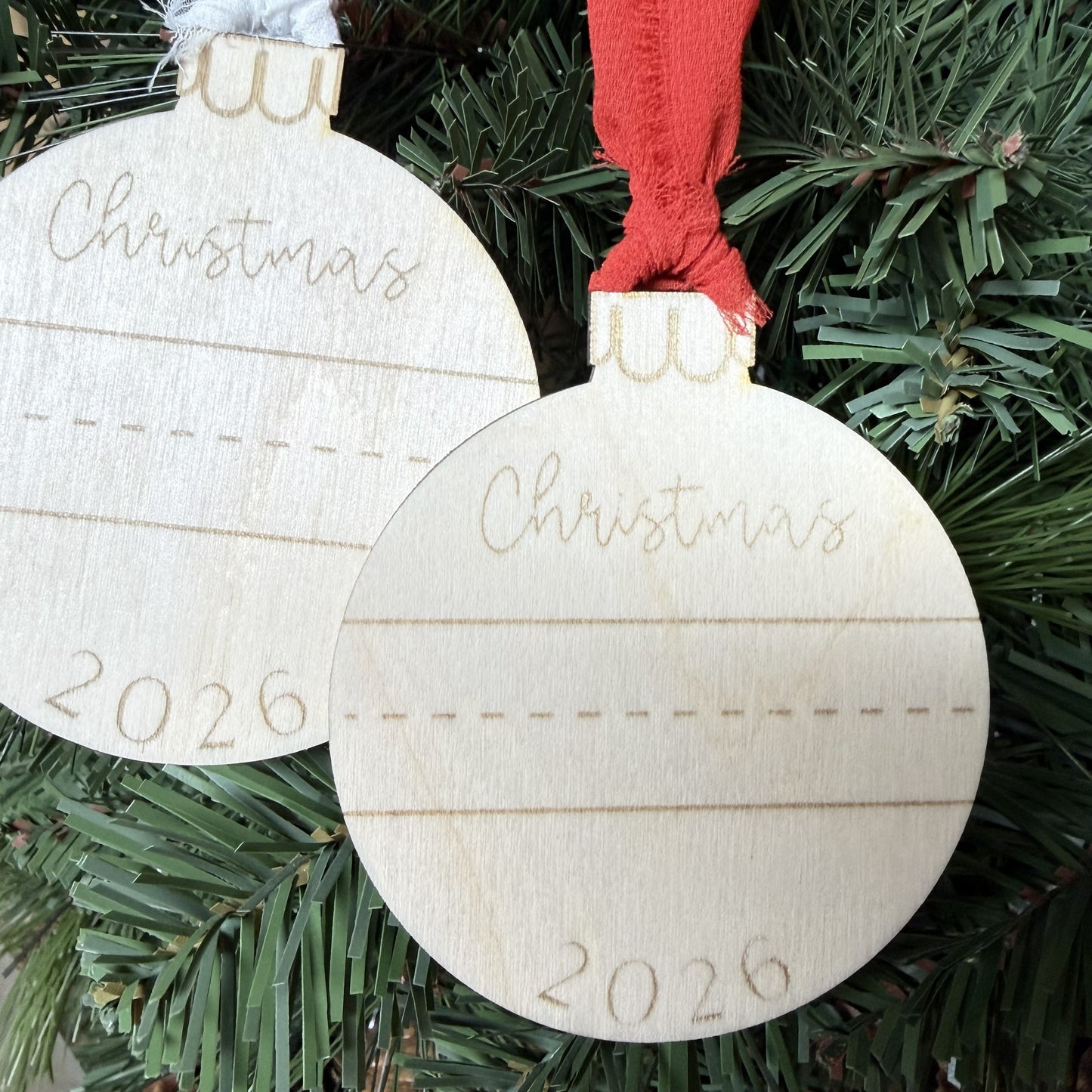 Christmas Name Line Ornament