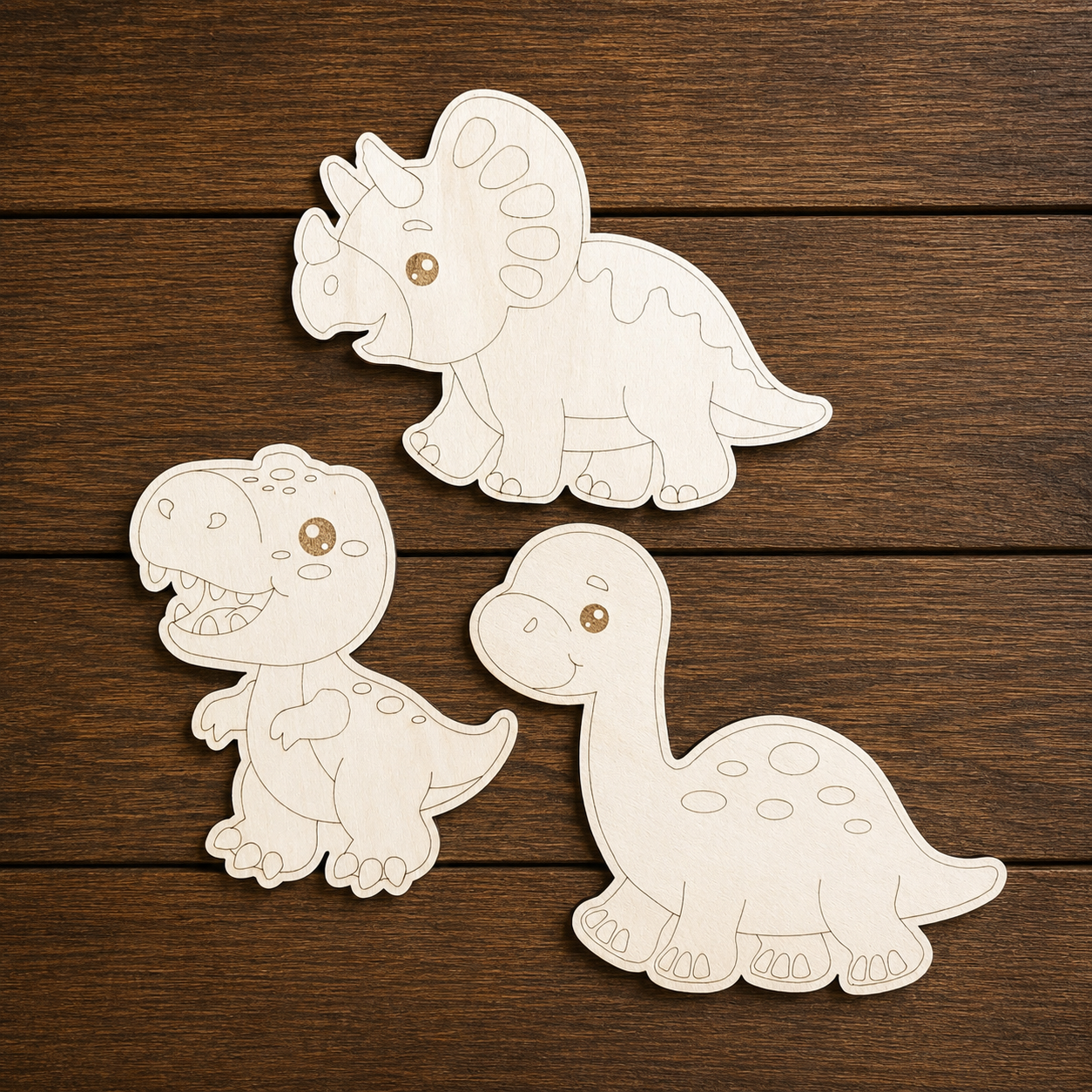 Wooden Animal Coloring
