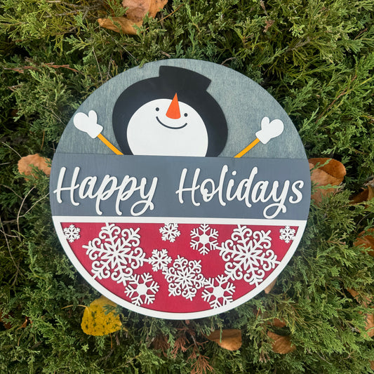Happy Holidays Snowman DIY kit