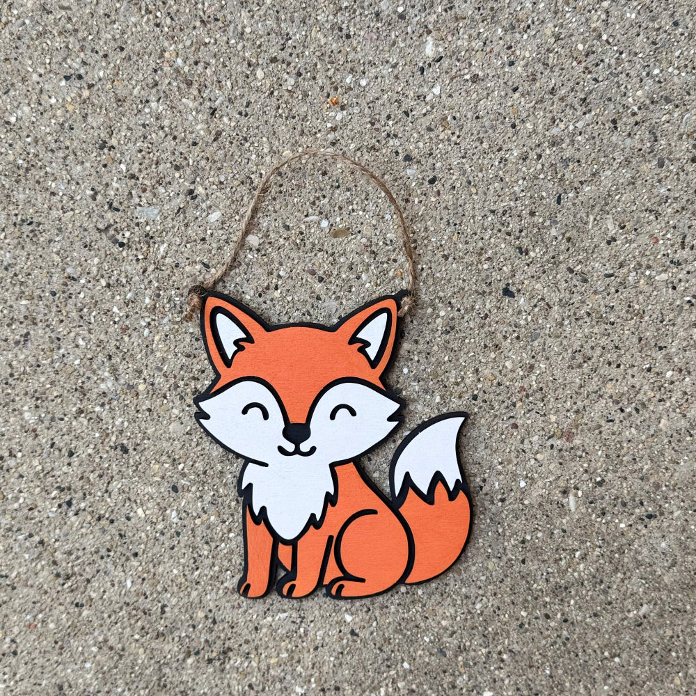 Fox ornament pop-out DIY kit