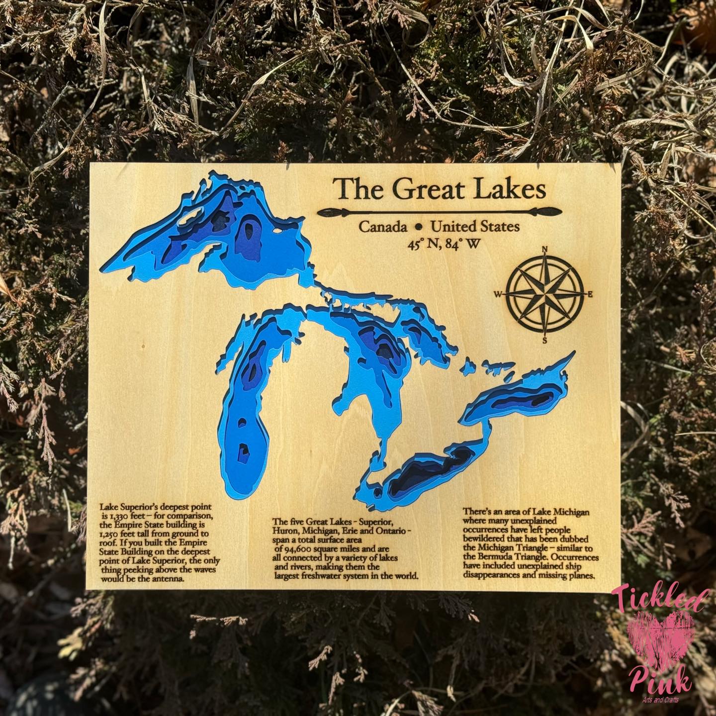 Great Lakes Depth Map