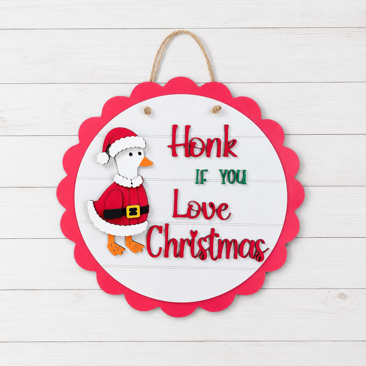 Honk If You Love Christmas Round