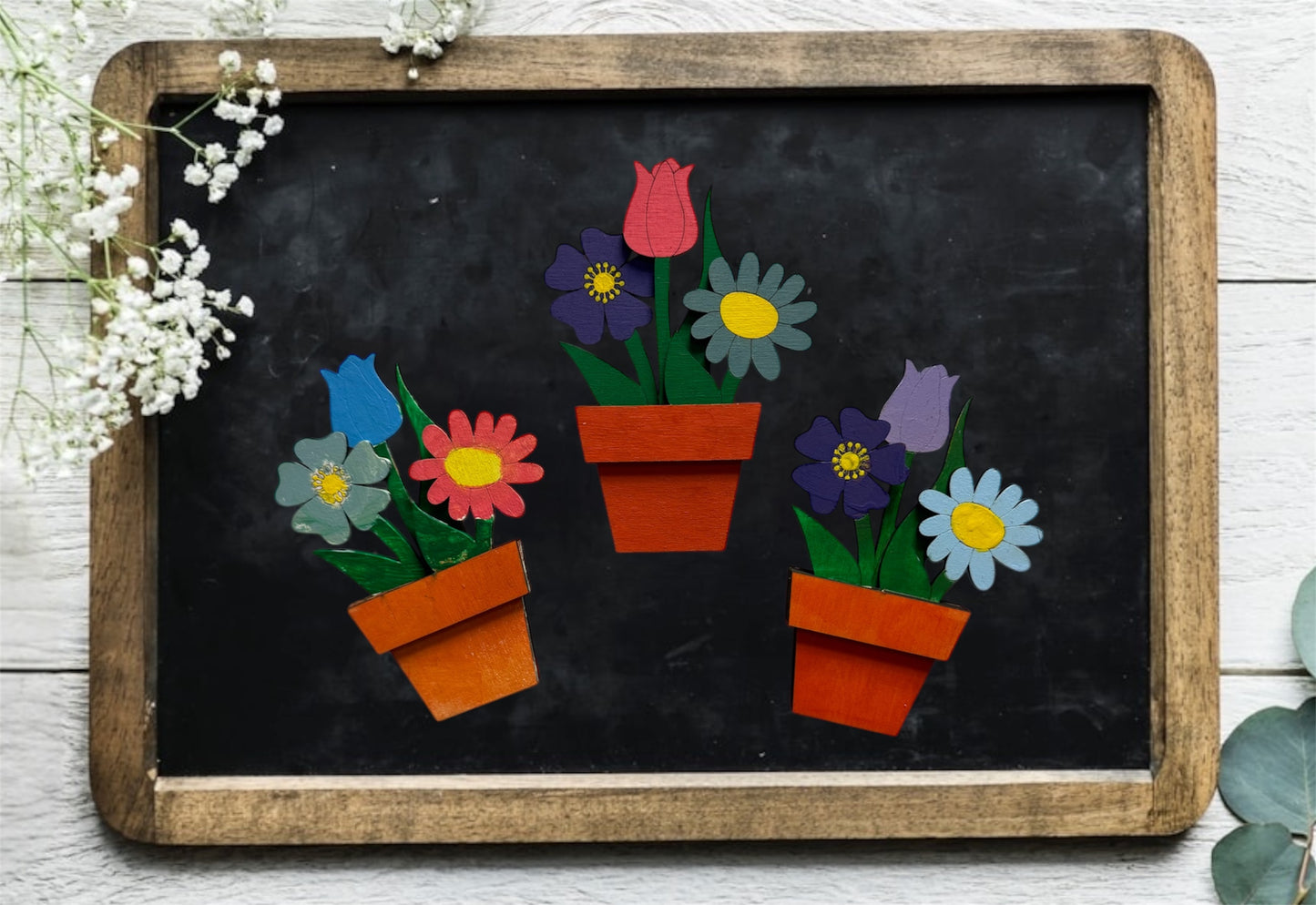Build Your Own Flower Pot Magnet Pop-Out Kit