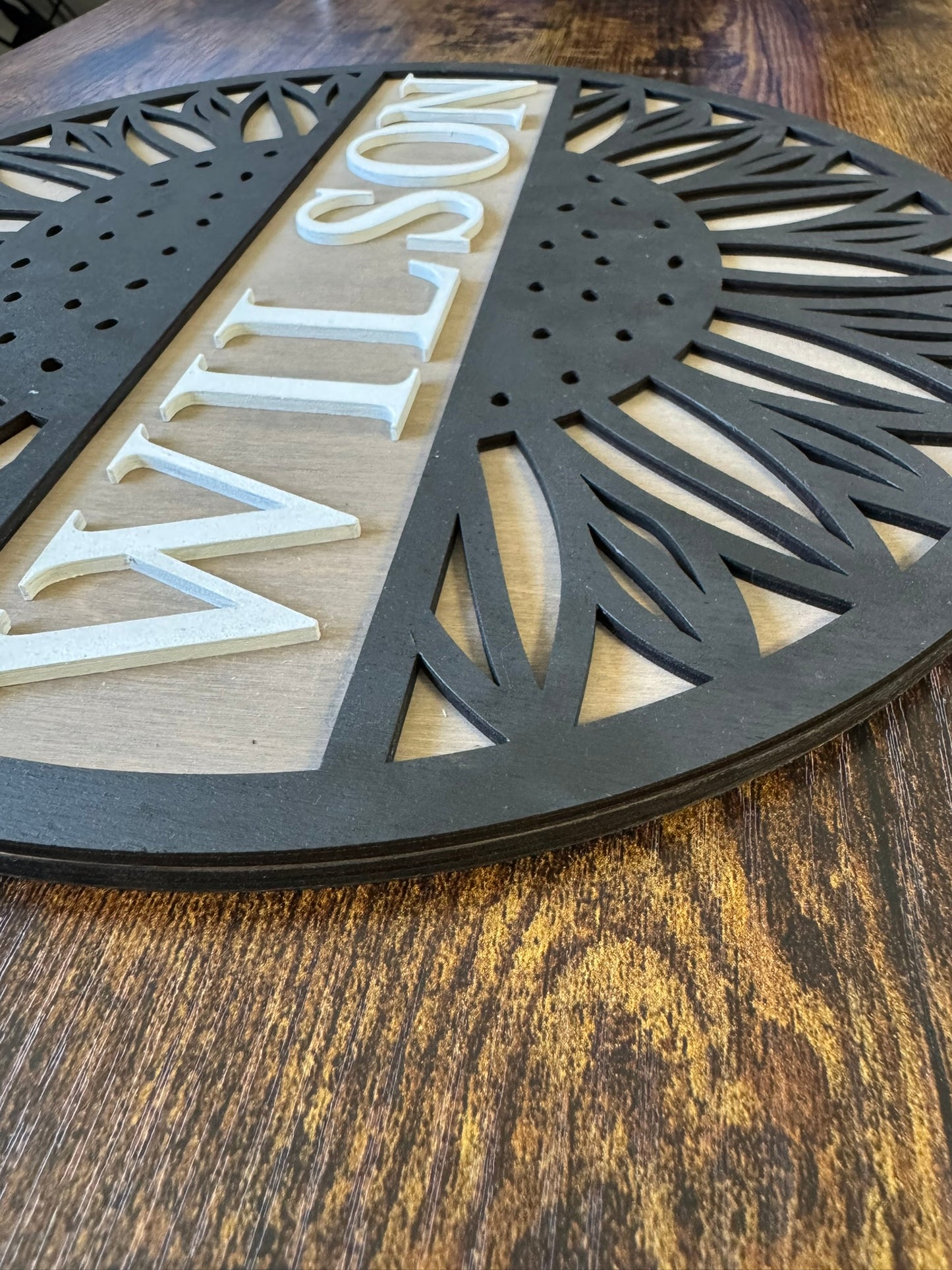 Personalized Sunflower Name Sign