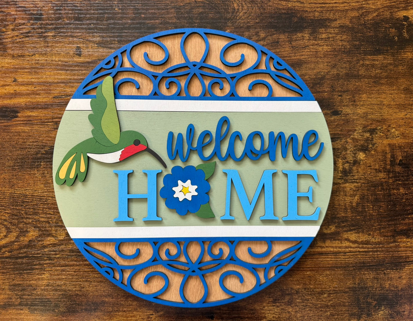 Hummingbird Welcome Home Round