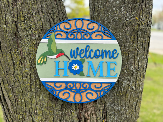 Hummingbird Welcome Home Round
