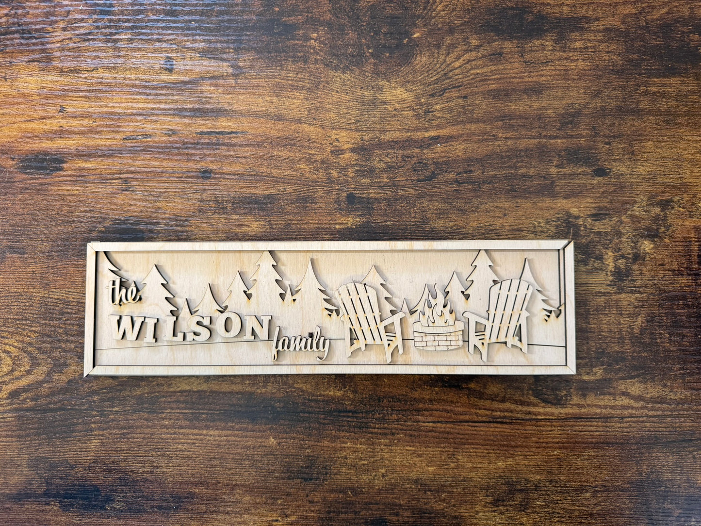 Personalized Adirondack Chair Sign