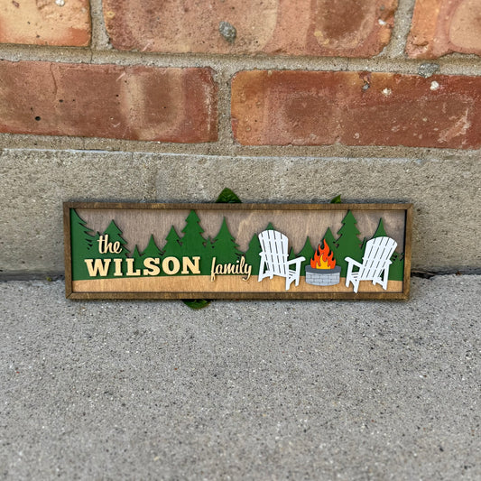 Personalized Adirondack Chair Sign