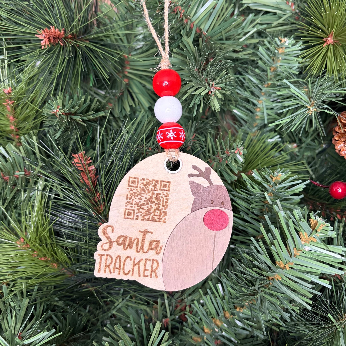 Reindeer Santa Tracker Ornament