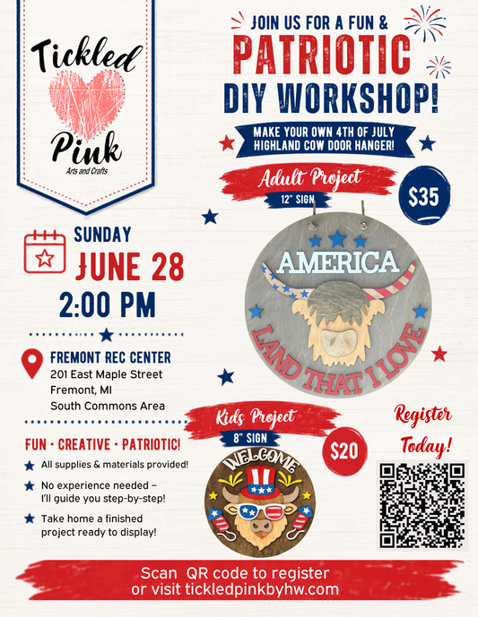 Fremont Rec Center Workshop Sunday, June 28 at 2pm