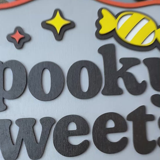 Video of a set of Halloween craft kits and signs